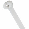 Thomas & Betts TY25MFR 7.31" 50lb Flame Retardant White Cable Ties with Stainless Steel Locking Device 1,000/Bag