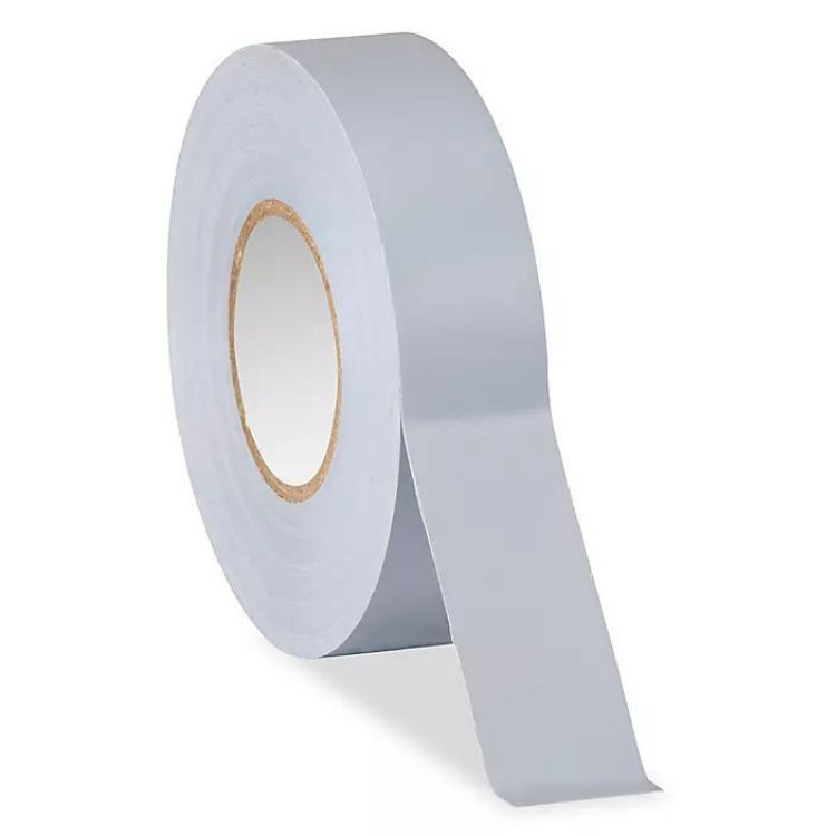 Gray Vinyl Electrical Tape 3/4" x 66ft x 7.5 mil