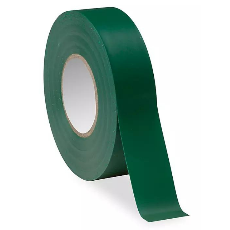 Green Vinyl Electrical Tape 3/4" x 66ft x 7.5 mil