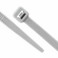 8" 50lb Gray Cable Tie 100/bag
