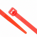 4" 18lb Red Cable Tie 100/bag