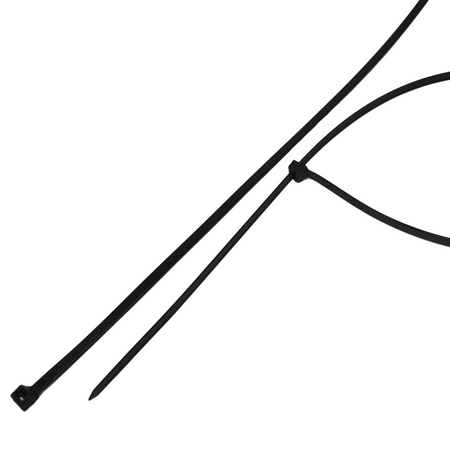 24" 175lb BlackUV Cable Tie 10/bag