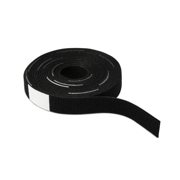 HellermannTyton GT.75X1800W Grip Tie with White Write-On Area, 180" Long, .75" Wide, PA6/PP, Black, 1/pkg