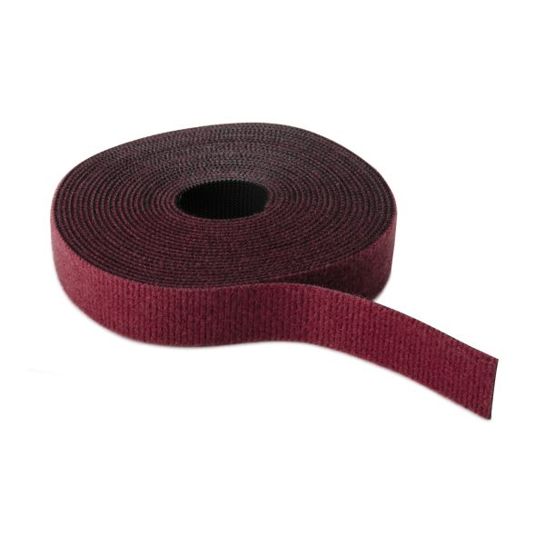 HellermannTyton GT.75X180MV2 Grip Tie Roll, UL94V0-2 Flame Rated, 180" Long, .75" Wide, PA6/PP, Maroon, 1/pkg