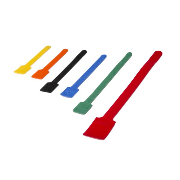 HellermannTyton GTASST Grip Tie Assortment Pack, Various Longs and Colors, PA6/PP, 6/pkg
