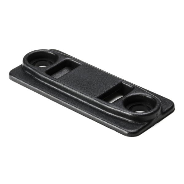 HellermannTyton GTM500C2 Grip Tie Mount for .5" Wide Grip Tie, Without Adhesive, PA66UV, Black, 100/pkg
