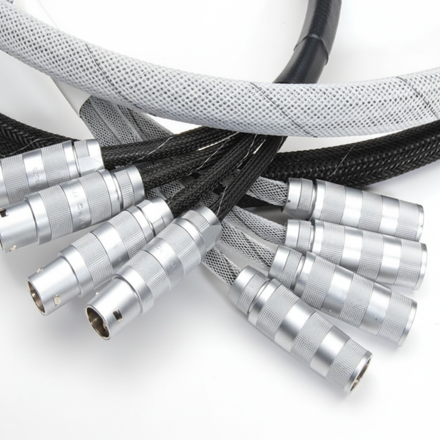 Halar Rind 1/4” Black w/ White Tracer Techflex Flexo Halar Braided Slee | Cable ...