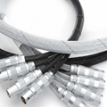 3/4” Black w/ White Tracer Techflex Flexo Halar Braided Sleeving 75ft