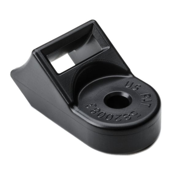 HellermannTyton HDM190HIRC2 Standard Torque Cable Tie Mount, Mtg Hole Dia. 0.1875", Max Torque 115.0 in lbs, PA66HIRHSUV, Black, 100/pkg