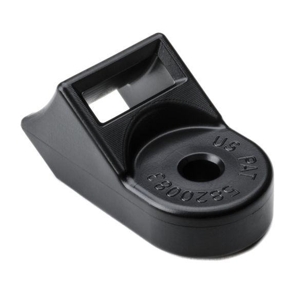HellermannTyton HDM190HIRH4 Standard Torque Cable Tie Mount, Mtg Hole Dia. 0.1875", Max Torque 115.0 in lbs, PA66HIRHSUV, Black, 500/pkg