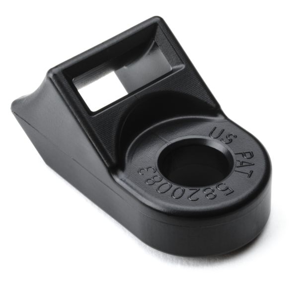 HellermannTyton HDM3120HIRH4 Standard Torque Cable Tie Mount, Mtg Hole Dia. 0.3125", Max Torque 115.0 in lbs, PA66HIRHSUV, Black, 500/pkg