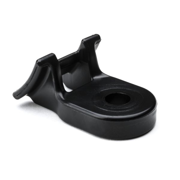 HellermannTyton HDM321HIHSUVH4 Medium Torque Cable Tie Mount, Mounting Dia. 0.3125", Max Torque 40.0 lb - ft, PA66HIRHSUV, Black, 500/pkg