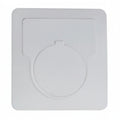 HellermannTyton 596-00414 Foam Nameplate, 1.75" x 1.75" Button Label With 1.2" Hole, PET, White, 250/roll