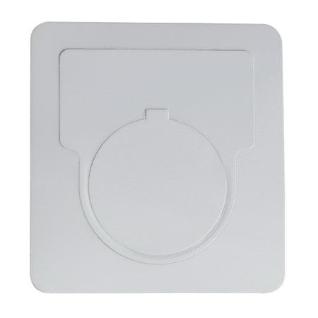 HellermannTyton 596-00414 Foam Nameplate, 1.75" x 1.75" Button Label With 1.2" Hole, PET, White, 250/roll