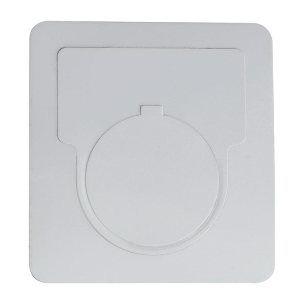 HellermannTyton 596-00414 Foam Nameplate, 1.75" x 1.75" Button Label With 1.2" Hole, PET, White, 250/roll