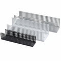 HellermannTyton 181-00597 High Density Slotted Wall Wiring Duct, 1" X 1", Non-Adhesive, PVC, Black, 120ft/Carton