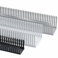 HellermannTyton 181-00691 High-Density Slotted-Wall Wiring Duct, 4" x 5", Non-Adhesive, PVC, White, 60 ft/carton