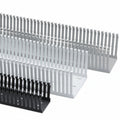 HellermannTyton 181-00603 High Density Slotted Wall Wiring Duct, 1.5" X 1.5", Non-Adhesive, PVC, Black, 120ft/Carton