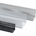 HellermannTyton 181-00605 High Density Slotted Wall Wiring Duct, 1.5" X 3", Non-Adhesive, PVC, Black, 120ft/Carton