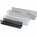 HellermannTyton 184-15300 High Density Slotted Wall Wiring Duct, 1.5" X 3", Non-Adhesive, PVC, Gray, 30ft/Box