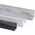 HellermannTyton 181-00614 High Density Slotted Wall Wiring Duct, 3" X 2", Non-Adhesive, PVC, Black, 120ft/Carton