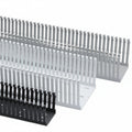 HellermannTyton 181-00656 High Density Slotted Wall Wiring Duct, 3" X 3", Adhesive, PVC, Black, 120ft/Carton