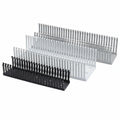 HellermannTyton 181-00658 High Density Slotted Wall Wiring Duct, 3" X 4", Adhesive, PVC, Black, 120ft/Carton
