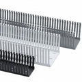 HellermannTyton 181-00660 High Density Slotted Wall Wiring Duct, 3" X 5", Adhesive, PVC, Black, 120ft/Carton