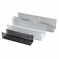 HellermannTyton 181-00150 High Density Slotted Wall Wiring Duct, 3" X 5", Non-Adhesive, PVC, Gray, 120ft/Carton
