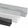 HellermannTyton 181-00617 High Density Slotted Wall Wiring Duct, 4" X 2", Non-Adhesive, PVC, Black, 120ft/Carton