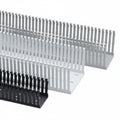 HellermannTyton 181-00670 High Density Slotted Wall Wiring Duct, 4" X 5", Adhesive, PVC, Gray, 60ft/Carton