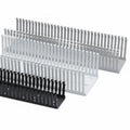 HellermannTyton 184-12003 High-Density Slotted-Wall Wiring Duct, 1" x 2", Adhesive, PVC, White, 30ft/box