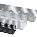HellermannTyton 184-12006 High-Density Slotted-Wall Wiring Duct, 1" x 2", Non-Adhesive, PVC, White, 30ft/box