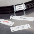 HellermannTyton IMP1.510C2 Identification Marker Plate, 1.5" x .75", Nylon, White, 100/pkg