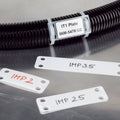 HellermannTyton IMP2.510M4 Identification Marker Plate, 2.5" x .75", Nylon, White, 1000/pkg