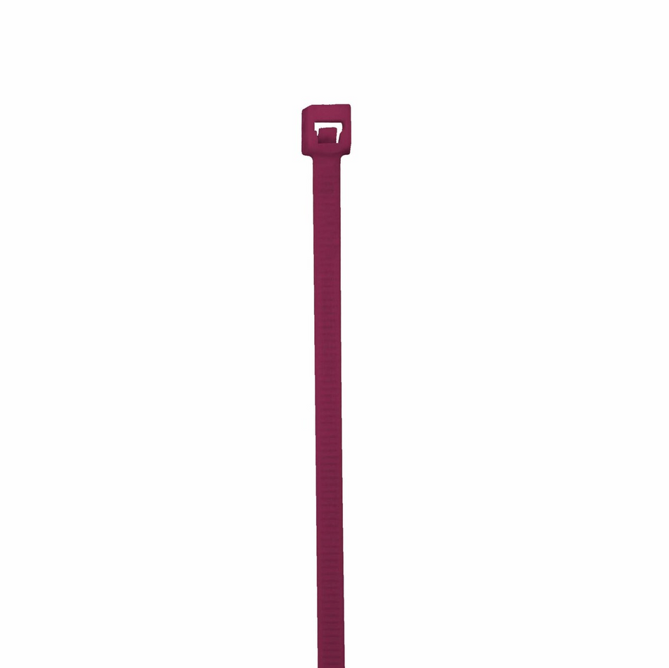 7.6" 50Lb AIR HANDELING PLENUM-RATED CABLE TIE BURGUNDY 1000/BAG