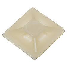 .50" Natural Adhesive Cable Tie Mounts 100/bag Part # CM50-9C