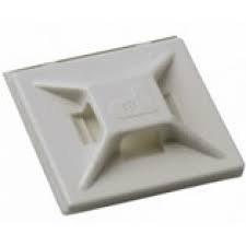 .50" Natural Adhesive Cable Tie Mounts 100/bag Part # CM50-9C