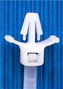 PM5-40-9C-WW 5" 40lb Natural Push Mount Cable Tie with Wings