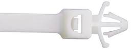 PM7.5-50-9C-WW 7.5" 50lb Natural Push Mount Cable Tie