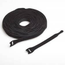 12" x 1" Velcro® Brand One Wrap® Straps Black 450/Spool