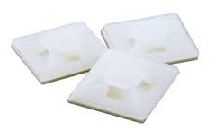 .50" Natural Adhesive Cable Tie Mounts 100/bag Part # CM50-9C