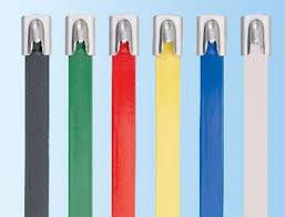 Panduit Pan-Steel® Self-Locking 316 Polyester Coated Stainless Steel Cable Ties