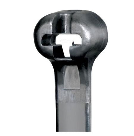 Panduit 8”  120lb UV Black Weather Resistant Dome-Top Barb Ty Cable Ties 250/bag Part # BT2LH-TL0