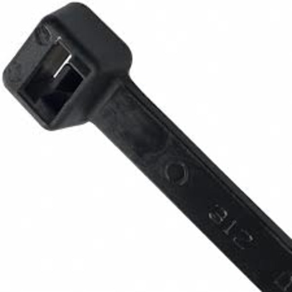 14.57" 50lb UV Black Cable Ties 1000/bag Part # S14-50-0M