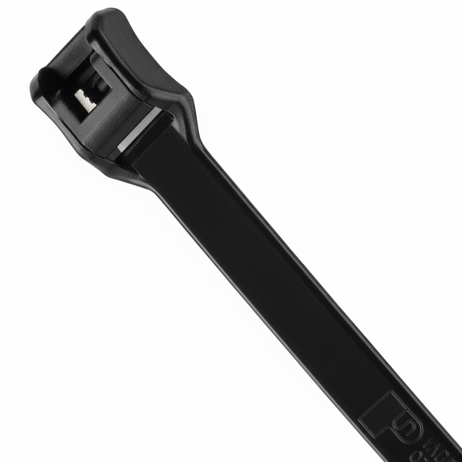 14" 50lb Black Low Profile/In-Line Cable Ties 100/bag Part #LP14-50-0C