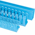 HellermannTyton 181-00211 Slotted Wall Wiring Duct, 1.5" X 3", Non-Adhesive, PVC, Intrinsic Blue, 120ft/Carton
