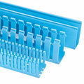 HellermannTyton 181-00210 Slotted Wall Wiring Duct, 4" X 3", Non-Adhesive, PVC, Intrinsic Blue, 120ft/Carton