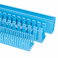 HellermannTyton 181-44024 Slotted Wall Wiring Duct, 4" X 4", Non-Adhesive, PVC, Intrinsic Blue, 120ft/Carton