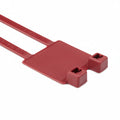 HellermannTyton IT50RD2K3 Identification Tie, 8" Long, 50lb Tensile Strength, PA66, Red, 50/plain pkg 